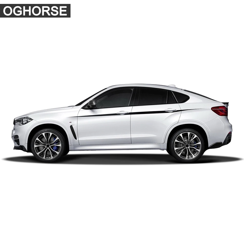 Стайлинг автомобиля наклейка на талию s M производительность Accent в полоску для BMW