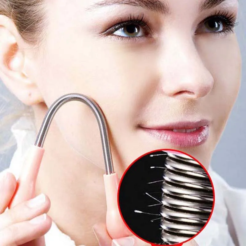 

Facial Face hair removal Threading Epistick Epilator Spring Hair natural Remover trimmer tools Stick High quality