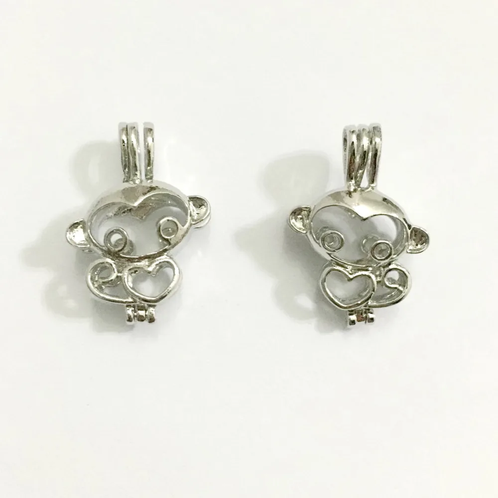 18KGP клетка-медальон в виде обезьяны подвеска-клетка сделай сам изготовление