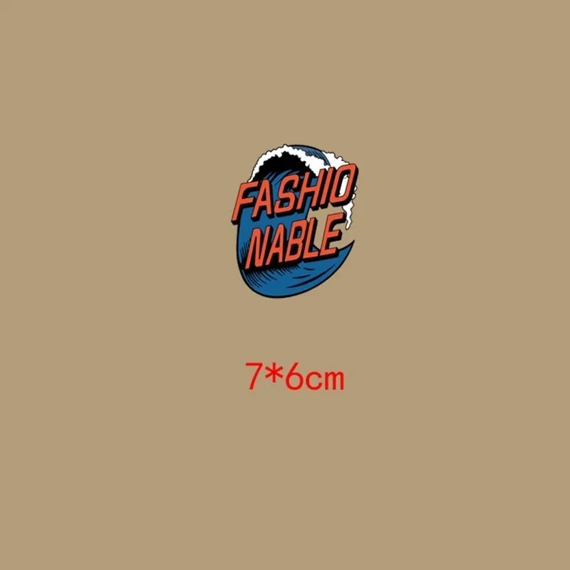 Fashionale морская волна железо на заплатках наклейки совы моющиеся Аппликации а