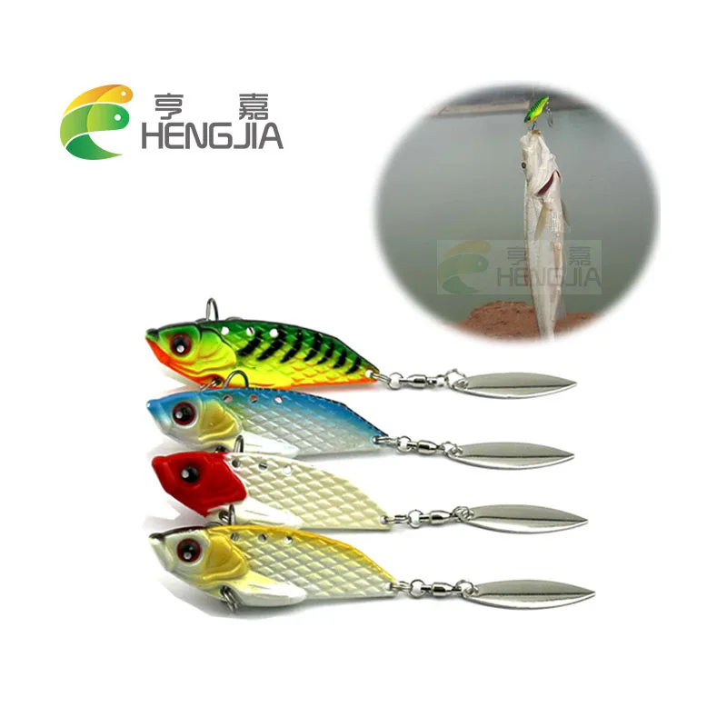 

HENGJIA hard metal vib lures sinking wobblers vibration spinnerbaits crank fishing baits pesca fishing tackles 6cm 20g