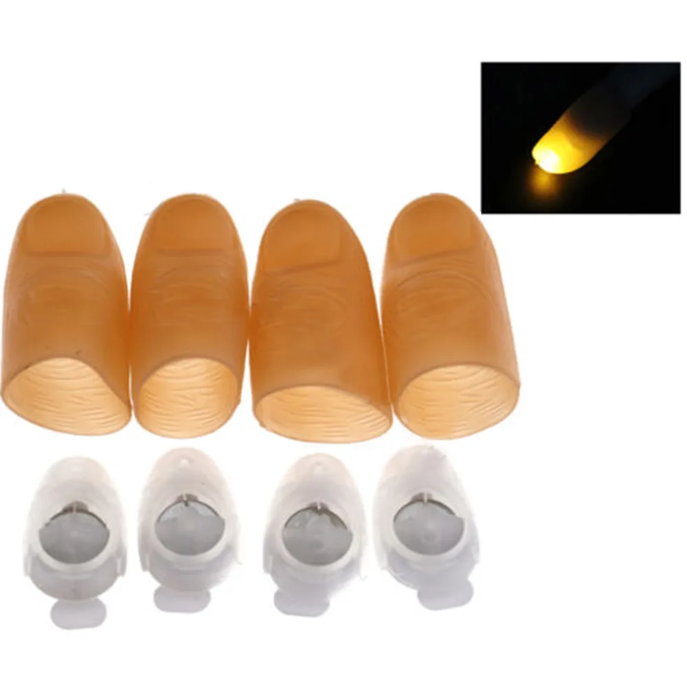 4pcs Funny Party Light Thumbs Props Fingers Trick Appearing Close Up Lamp | Игрушки и хобби