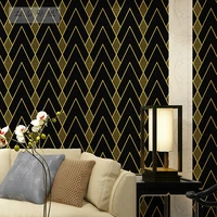 new nordic simple modern black geometric diamond lines pvc wallpaper living room bedroom clothing store background wall paper