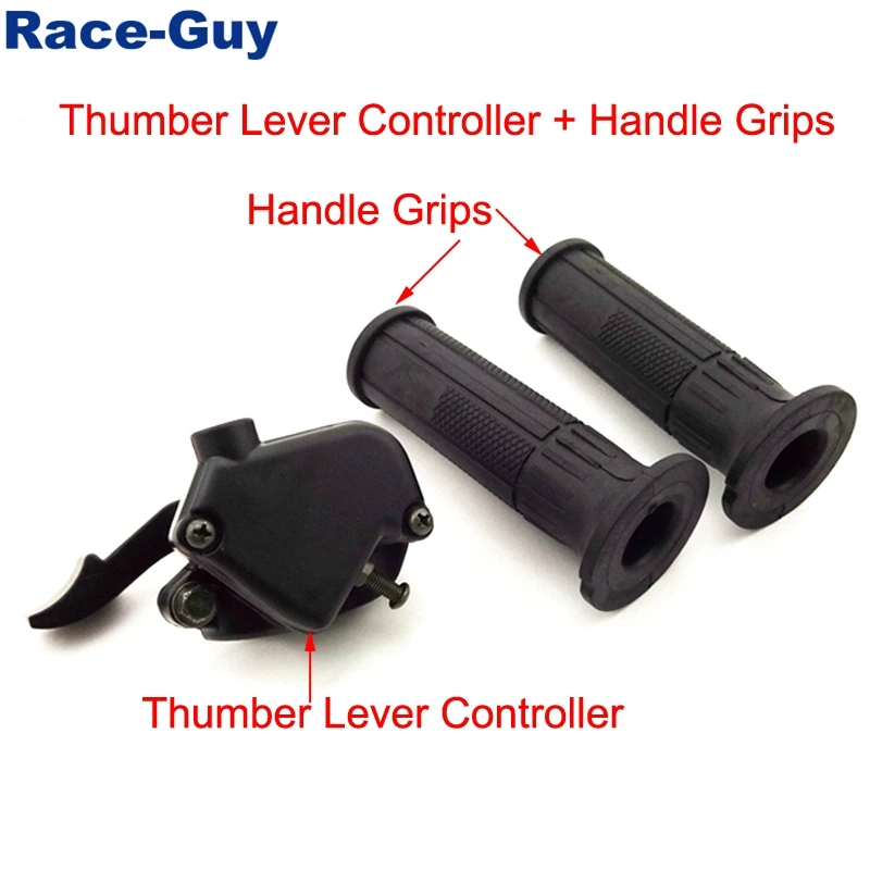 Alloy 7/8'' 22mm Thumb Throttle Housing Handle Grips Accelerator Assembly For Chinese 50cc 70cc 90cc 110cc Kids ATV Quad 4 Wheel |