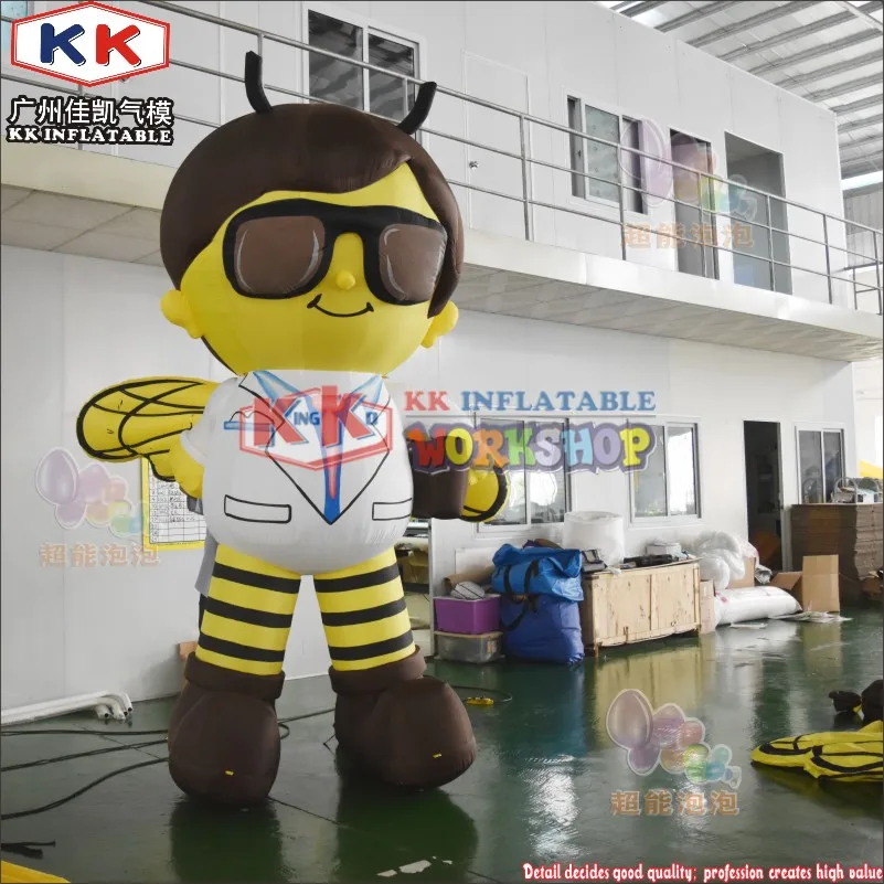 Happy holiday Square Decor Inflatable Bee Boy Cartoon Mascot For Advertising | Игрушки и хобби
