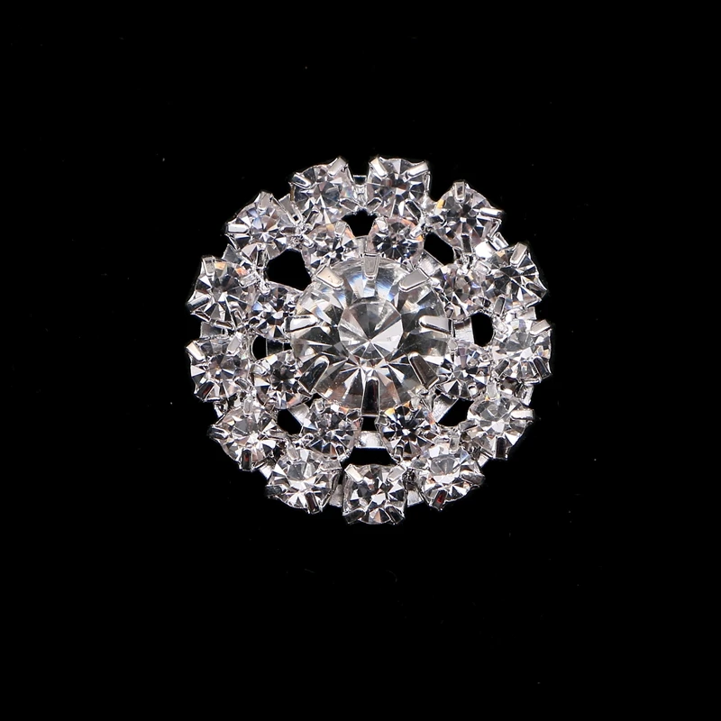 2018 настоящая упаковка 100 шт. металлические стразы пуговица с жемчужным цветком