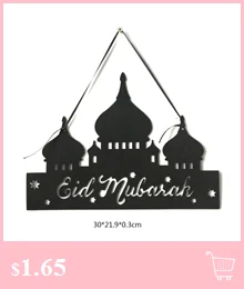 Деревянный ИД Мубарак Рамадан украшение для домашней вечеринки декор Мусульманский Исламский дворец головоломка коробка для хранения подарок DIY APR-20