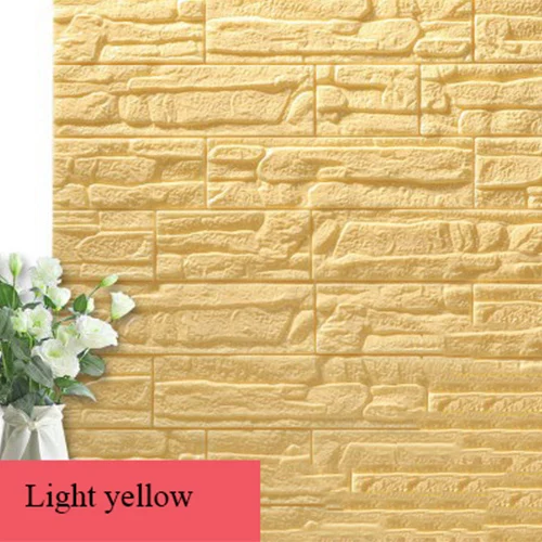70*77cm DIY 3D Brick PE Foam Wallpaper Panels Room Decal Stone Decoration Embossed Self Adhensive Wall Stickers | Дом и сад