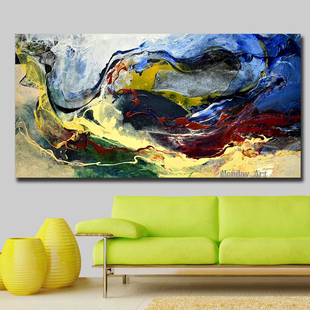 

Canvas Painting 100% handpainted Landscape Abstract Oil painting on Canvas Wall Art for Bedroom Living Room Sofa Home Decoration