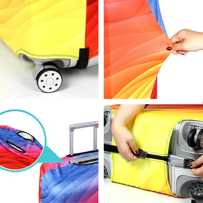 

Elastic Travel Luggage Cover Dustproof Protective Accessories Travel Suitcase Cover For 18-32 Inch Trolley Bag Case Luggage
