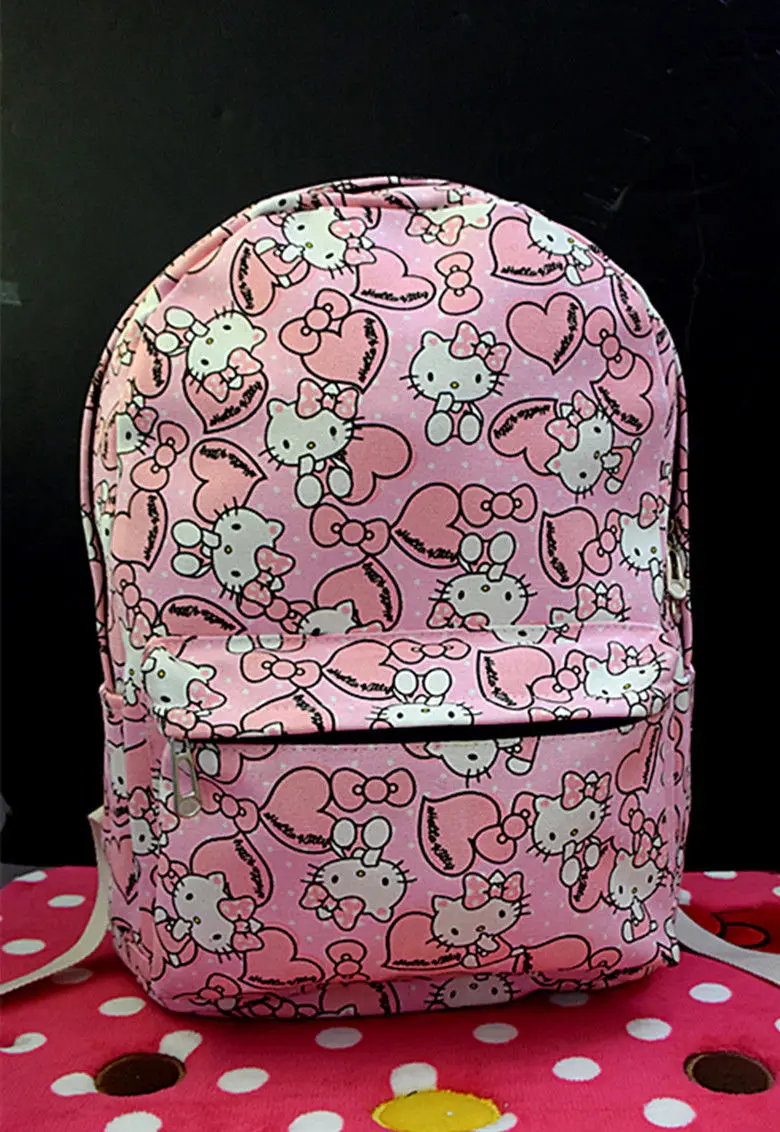 Новый мультфильм Hello kitty брезентовый Рюкзак Сумка yey-CA001-M | Багаж и сумки