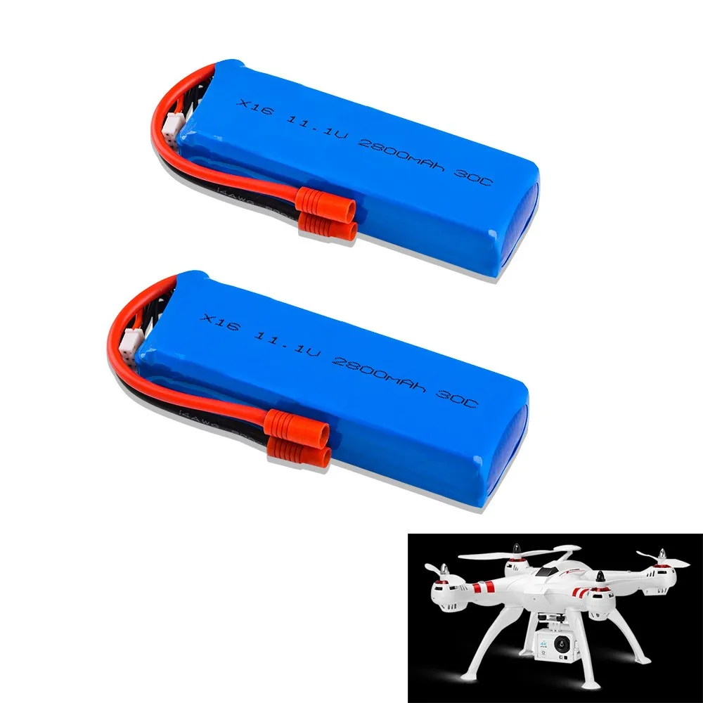 Аккумулятор Lipo 11 1 В 2800 мАч 30C 3S для радиоуправляемого квадрокоптера X16 | Игрушки и