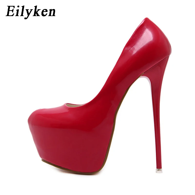 Eilyken весна/осень модные туфли лодочки женские на высоком каблуке платформе 16 см