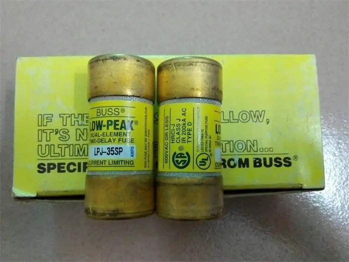 

LPJ-35SP delay fuse fuse 27X60MM BUSS LOW PEAK genuine 35A600V