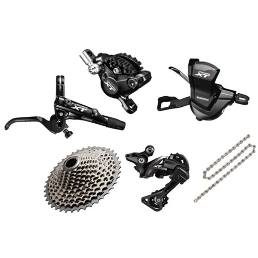 Новый комплект дисковых тормозов Shimano XT M8000 1x11 speed MTB Groupset Ice Tech Fin 11 40 T/11 42 46 T