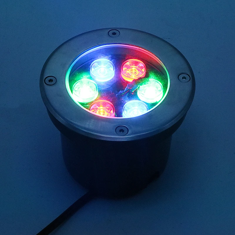SZYOUMY 6 Вт RGB с контроллером LED напольный садовый Пол подземный светильник Точечный
