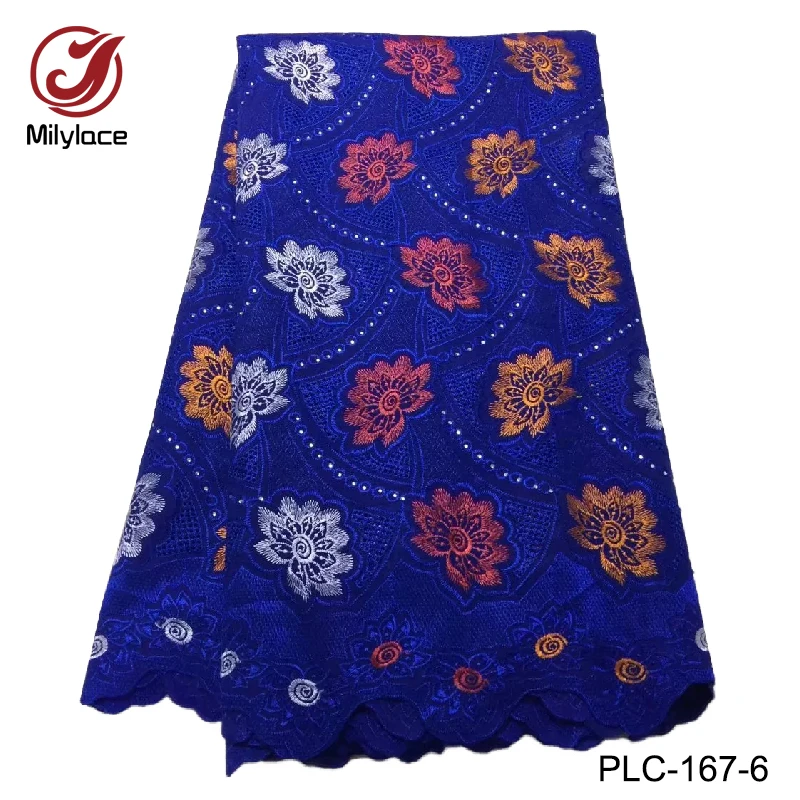 Новейший дизайн швейцарская хлопчатобумажная кружевная ткань африканская вуаль