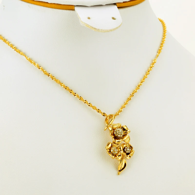 Женская цепочка с подвеской в виде эфиопского цветка | Украшения и аксессуары