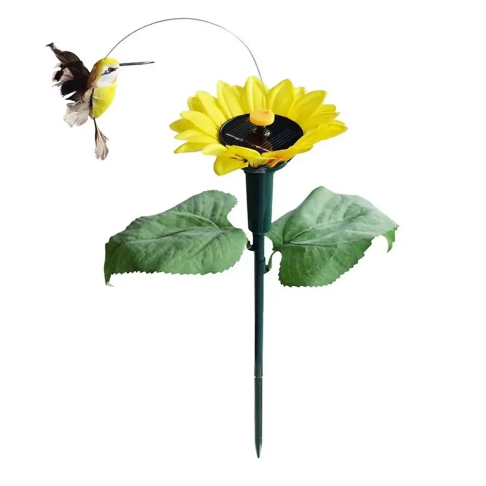 Sunflower Bird Stake Солнечные бабочки колья Вибрация солнечные бабочки птицы Кол декоративные садовые колья украшения для двора, сада, газона Декор - Цвет: Sunflower Bird Stake