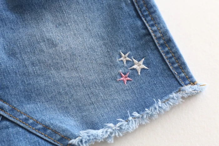 Новые юбки модные джинсовые для маленьких девочек Детская весенне-летняя