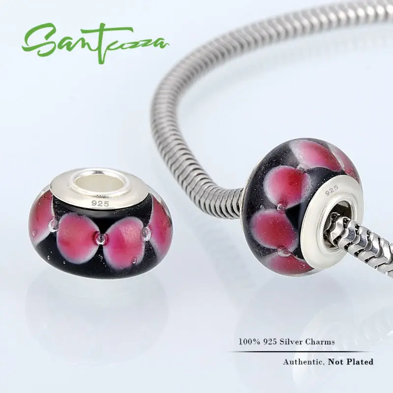 Муранские стеклянные бусины очаровательные подходят для браслета DIY