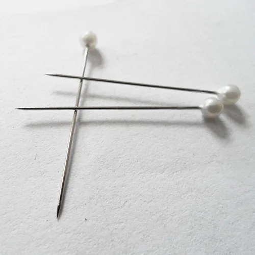 Мода 2017 100 шт. мужские мерцающие булавки с жемчужной головкой цвета слоновой