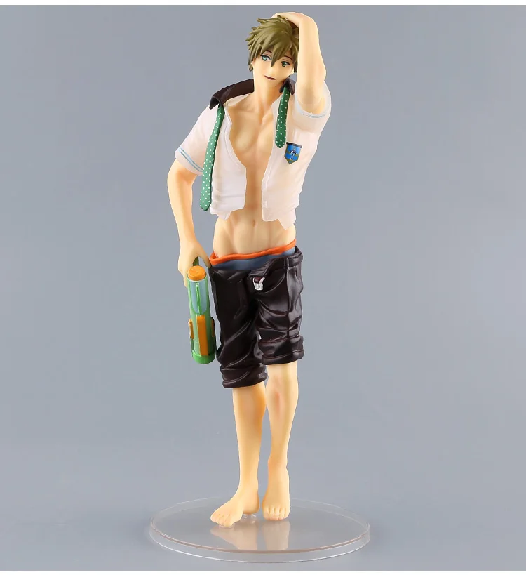 20 см аниме бесплатно! Лето Iwatobi swim Club Харука нанасе Тачибана Макото ПВХ фигурка Коллекционная модель игрушки