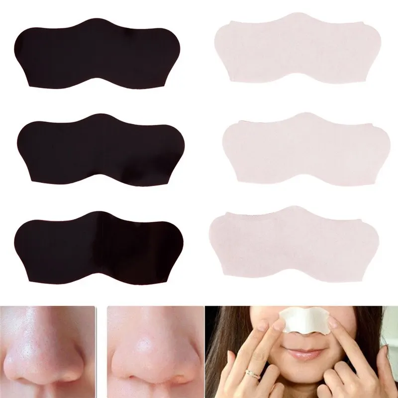 

10pcs Shrink Pore Strip Black Mask Peeling Acne Treatment Nose Deep Cleansing Skin Care Blackhead Black Head Remover Nose Masks