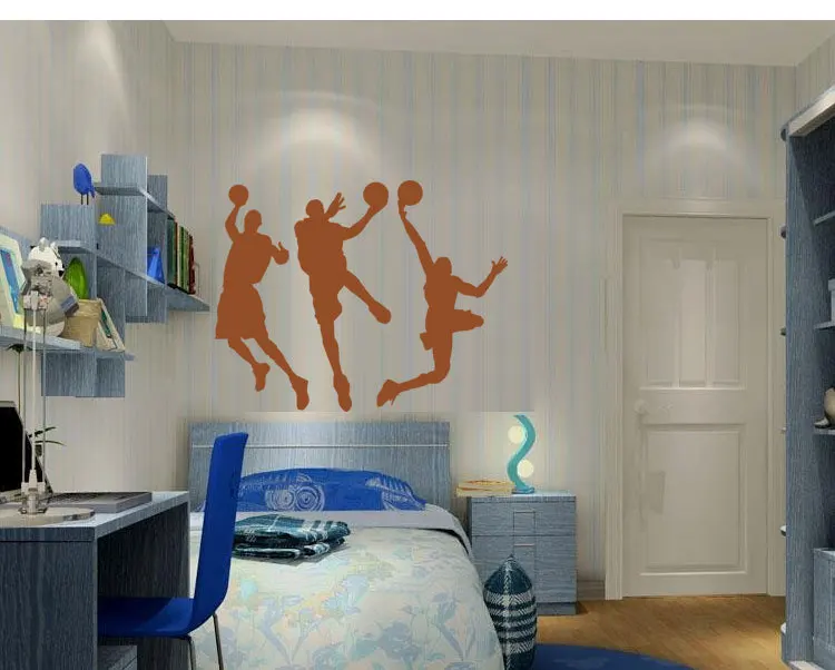 

Free shiping DIY Vinyl Basketball wall sticker can remove the sitting room the bedroom setting wall stickers