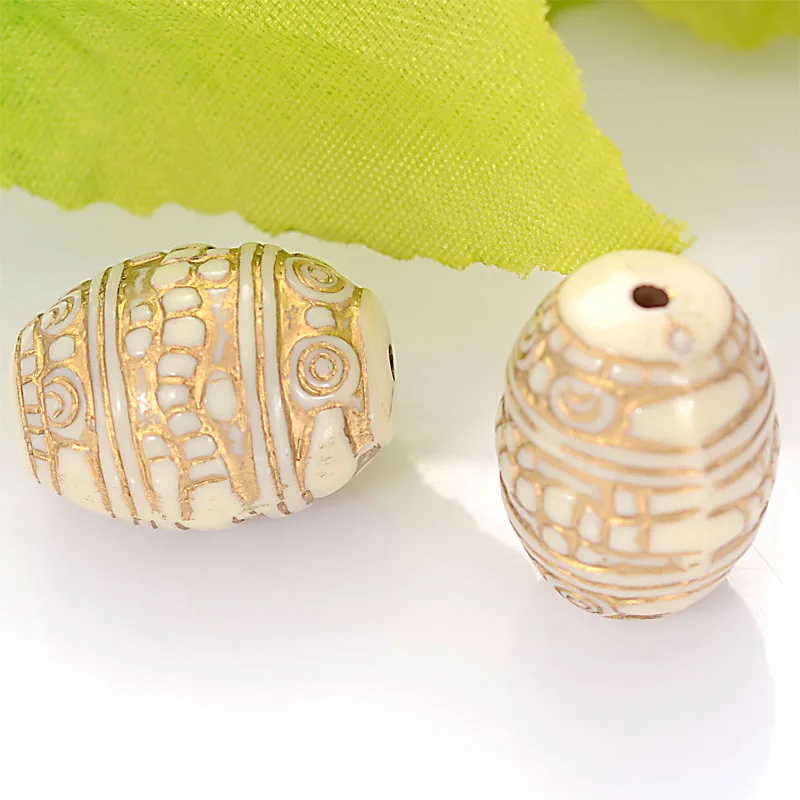 20 шт Ретро винтажный Вдохновленный Этнический узор Овальный акриловый античный