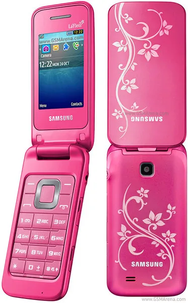 La Fleur Разблокированный мобильный телефон SAMSUNG C3520 Bluetooth FM радио Флип C3520 сотовый телефон - Цвет: La Fleur
