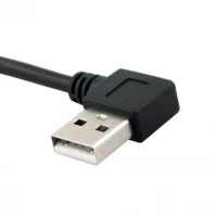 

(100pcs/lot) 90 Degree Right Angled USB 2.0 A Male Connector to Female Extension Stretch Cable 1m 3ft 100cm