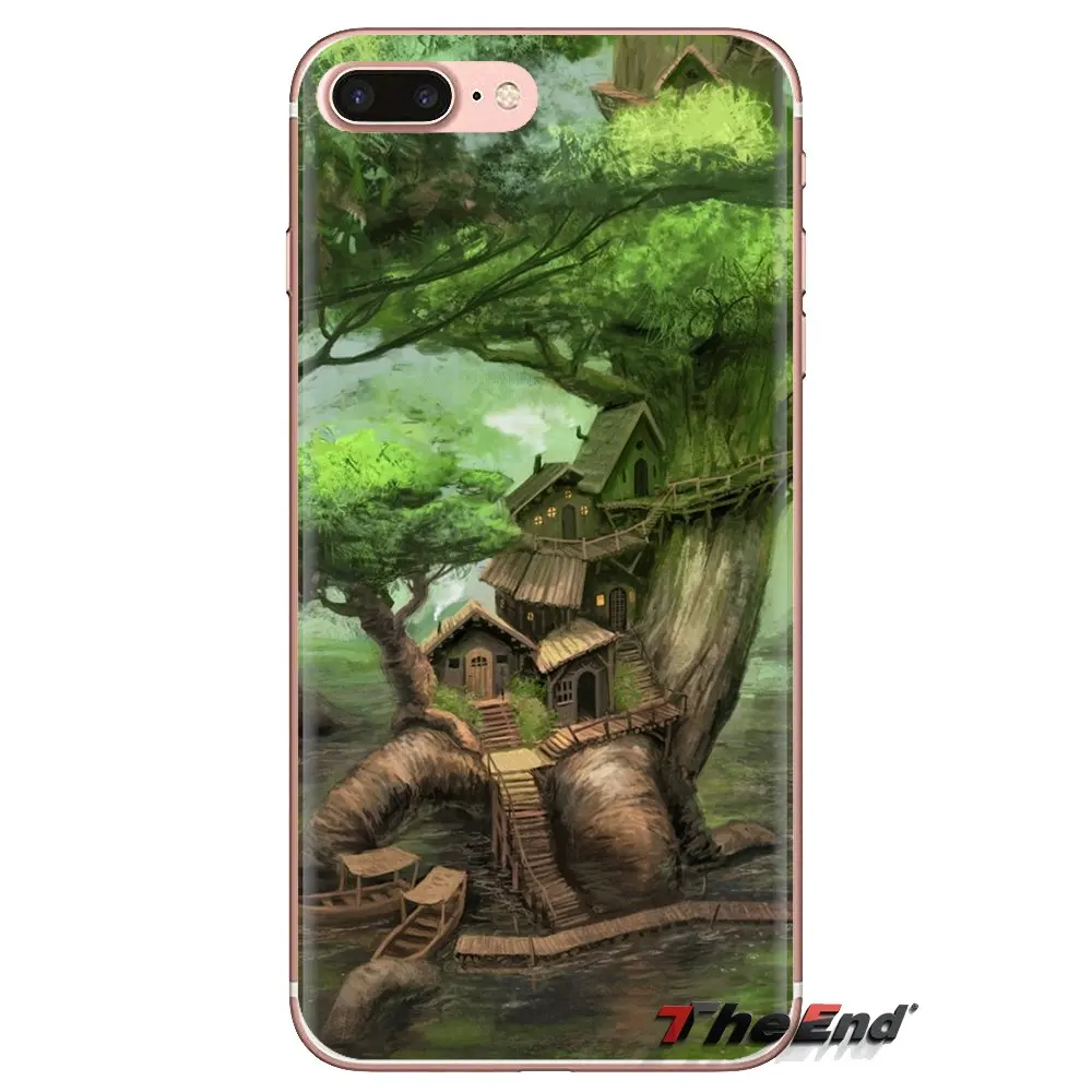 Мягкий прозрачный чехол для Xiaomi Mi4 Mi5 Mi5S Mi6 Mi A1 A2 5X 6X 8 9 Lite SE Pro Max Mix 2 3 2S Magic Tree House anime |