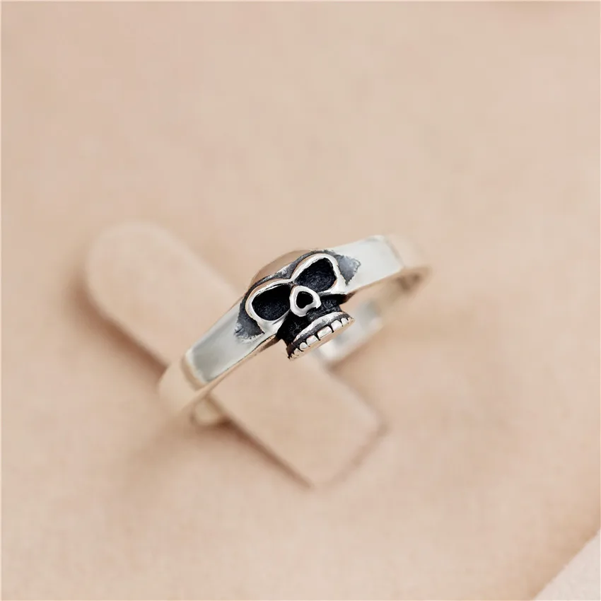 Uloveido Скидка 40% женские кольца череп кольцо для мужчин Ringen bagues Femme Панк серебро 925