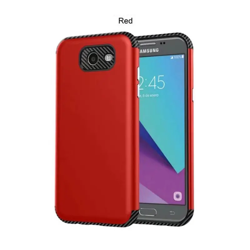 Для Samsung Galaxy J3 2017 Роскошная Крышка Случая Гибридный ТПУ Силиконовый + жесткий