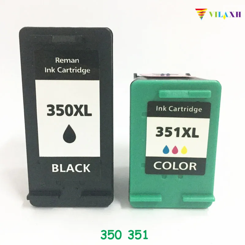 Совместимый сменный чернильный картридж vilaxh 350XL 351XL для принтера HP 350 351 xl Photosmart C4200