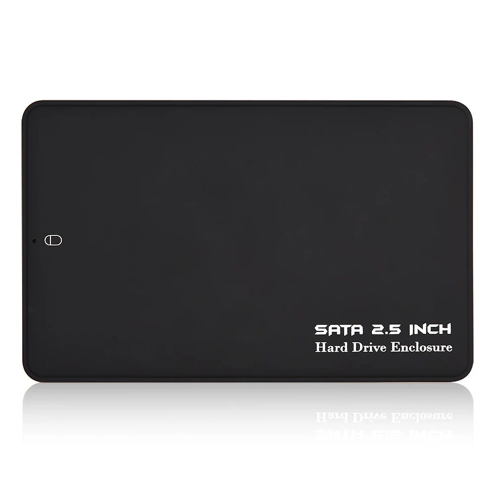SATA для USB 3,0 HDD SSD корпус черный 2,5 дюймов внешний жесткий диск коробка портативный 1 ТБ 2 ТБ жесткий диск чехол с USB кабелем для ПК