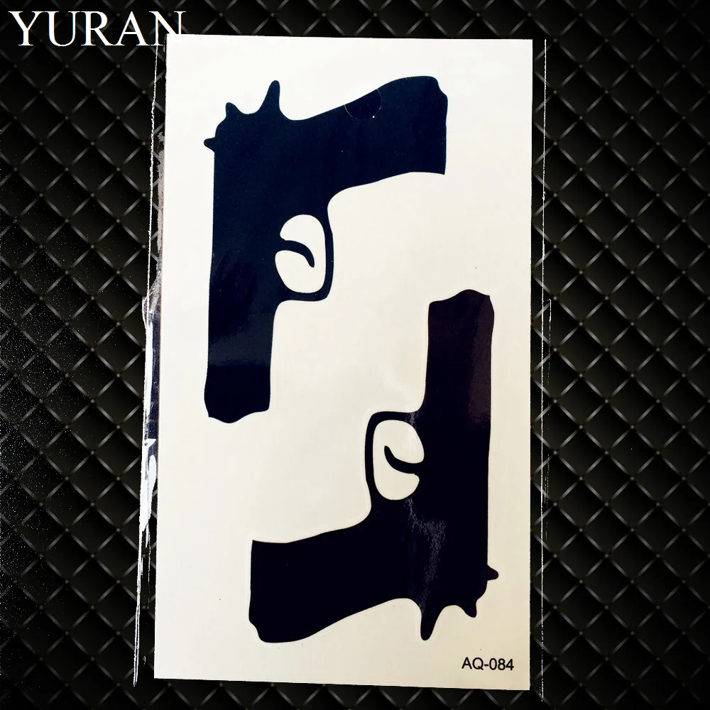 25 дизайнерских черных татуировок наклейки женские Типсы для макияжа Временные