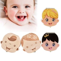 tooth box storage souvenirs wooden milk teeth organizer gifts girls baby kids boys russianfrenchspanish for boy girls toys