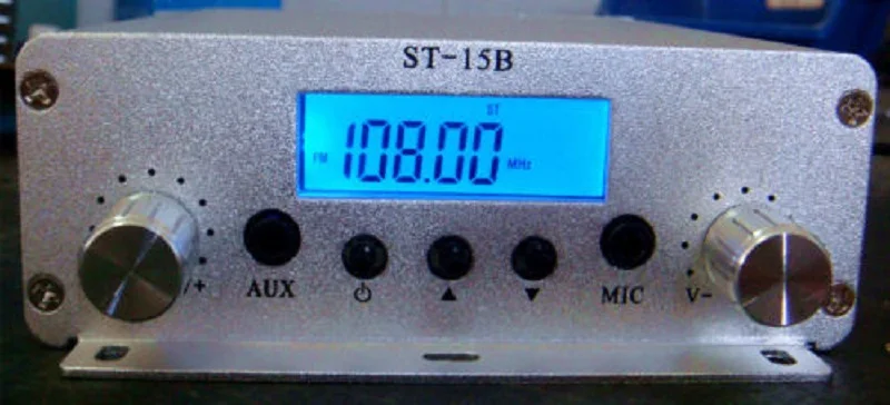 15 Вт fm-радиопередатчик 86 МГц-108 МГц + источник питания | Электроника