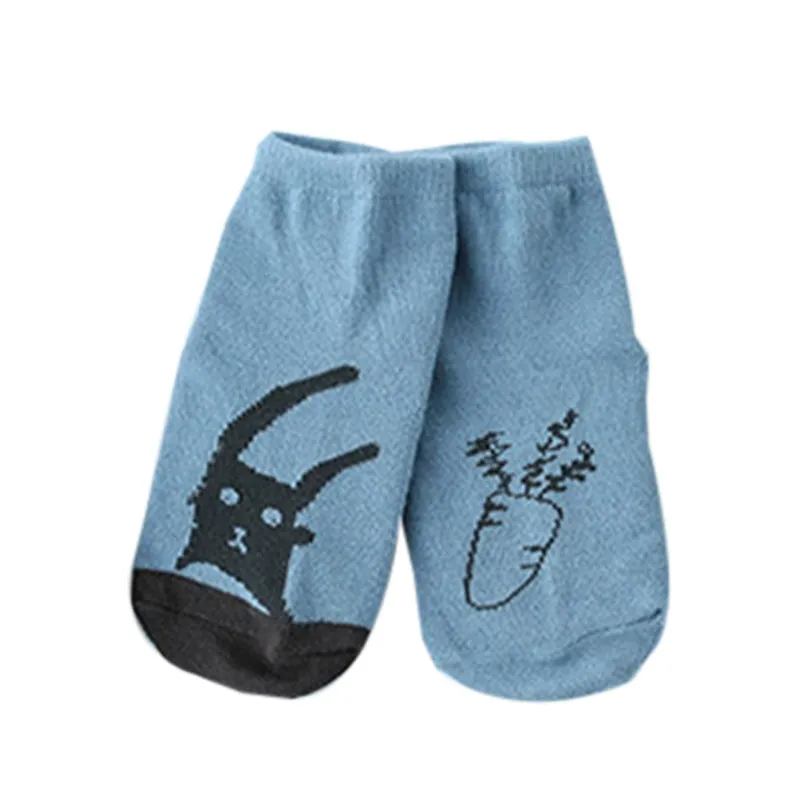 Новые модные детские носки для новорожденных милые Асимметричные нескользящие