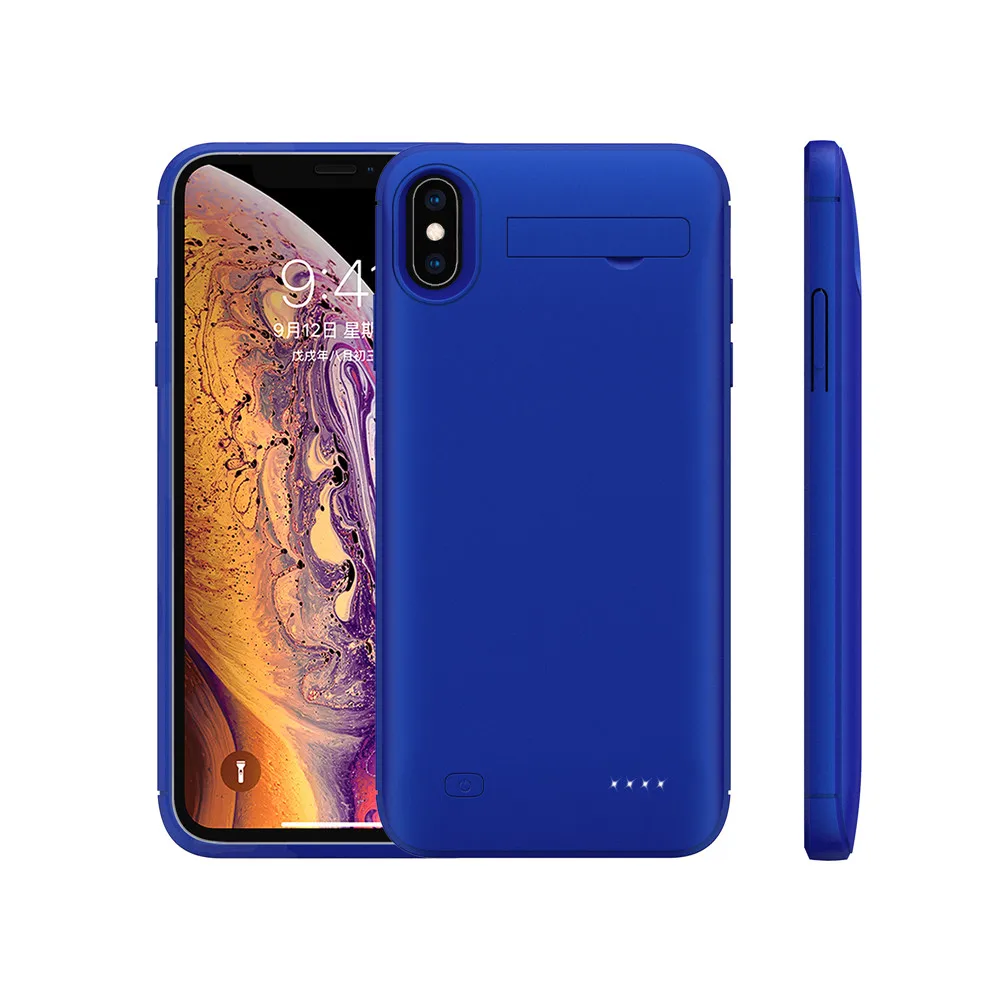 Чехлы с питанием для iPhone XS MAX портативное быстрое зарядное устройство чехол