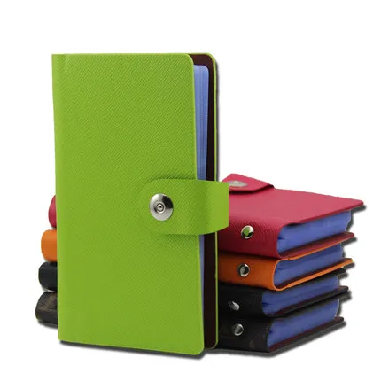 

Faux leather material Business card book Creative fashion card book 90 card slots for 180 business cards