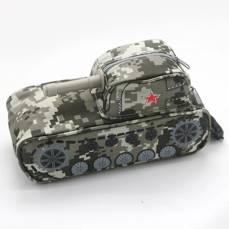 2018 Новый горячий cool Tank форму пароль Канцтовары коробка карандаш молнию сумки