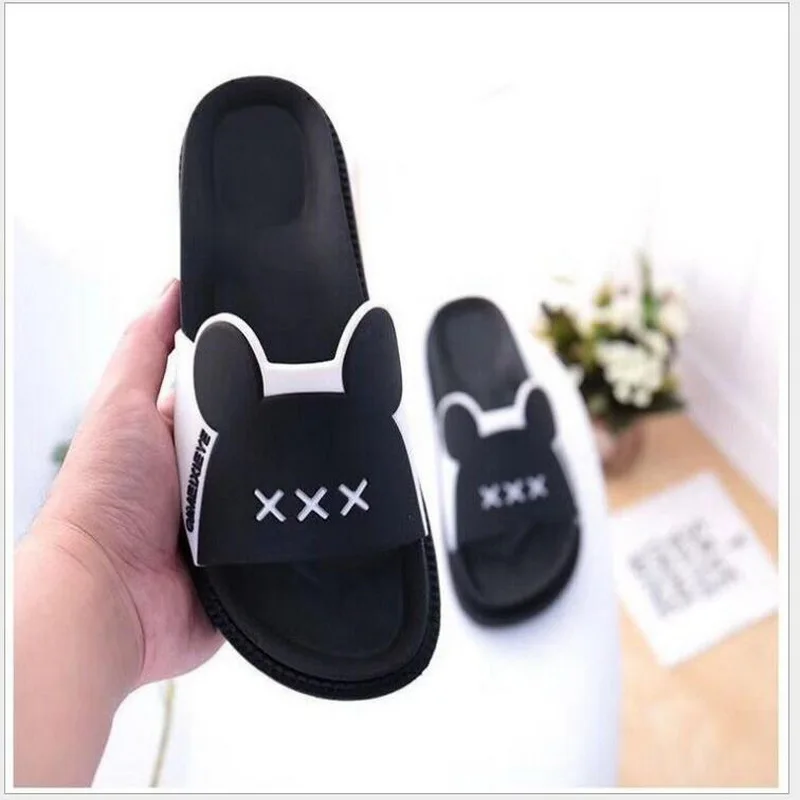 Slippers Women Flat Slides Summer Casual Beach Flip Flops Shoes Non-slip Indoor House Home Slippers