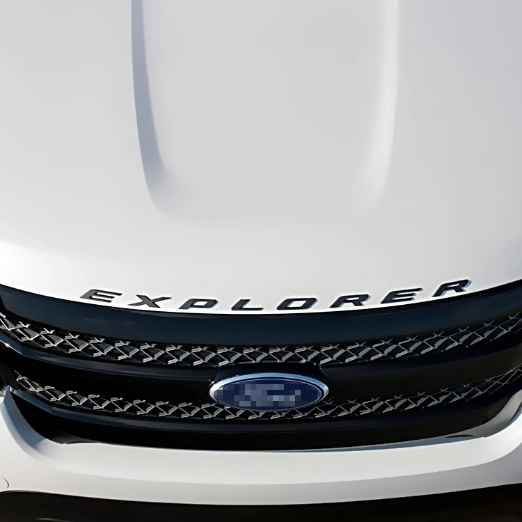 3D Metal EXPLORER Letters Hood Emblem Car Head Sticker For Ford Explorer Sport Nameplate Styling Personalized car decoration |