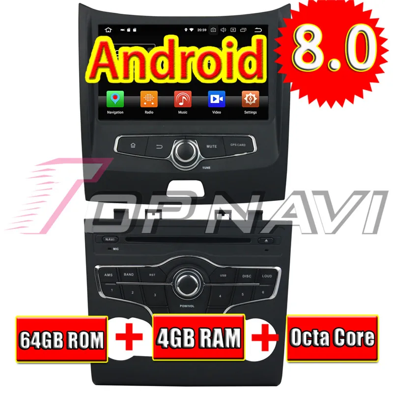 Topnavi 8 &quotAndroid 0 автомобильный мультимедийный DVD аудио для Besturn B50 Авторадио Стерео
