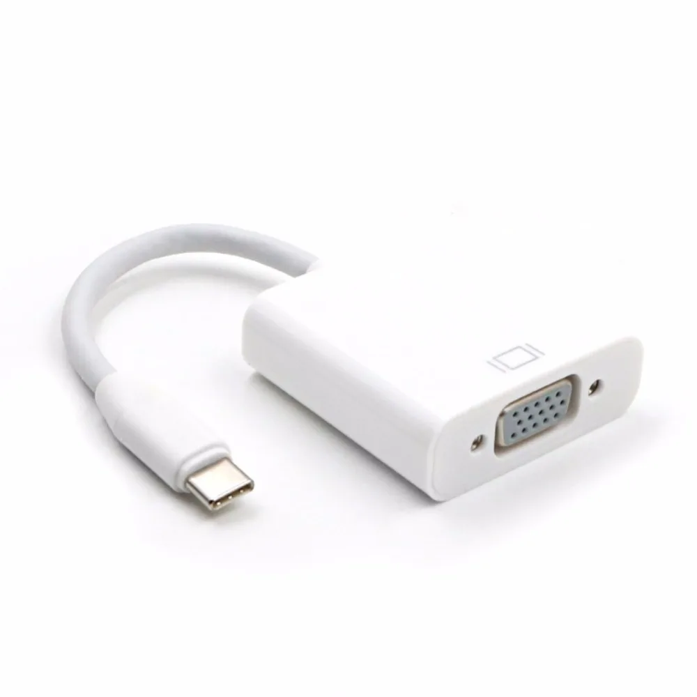 Адаптер VGA типа C Мама адаптер USB 3 1 для монитора проектора телевизора|Адаптеры