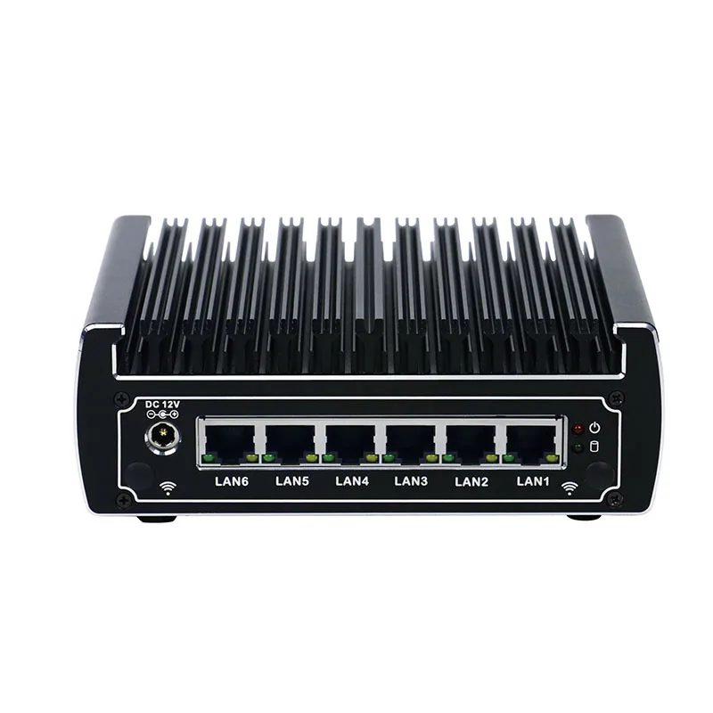Yanling Pfsense безвентиляторный мини ПК x86 core i3 7100u celeron 3865u 6 * Intel Lans DDR4 linux брандмауэр