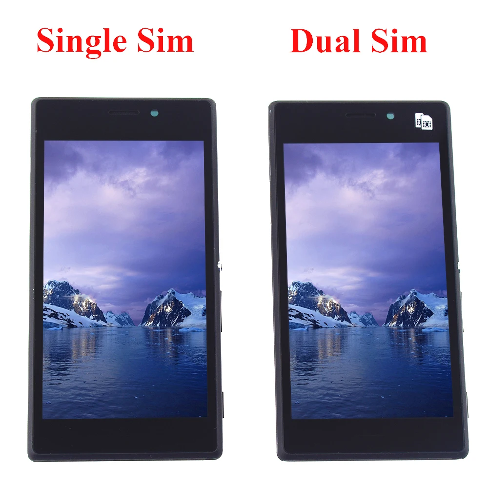 Для sony Xperia M2 S50H D2302 D2305 D2306 сенсорный экран дигитайзер Сенсорная панель + ЖК дисплей